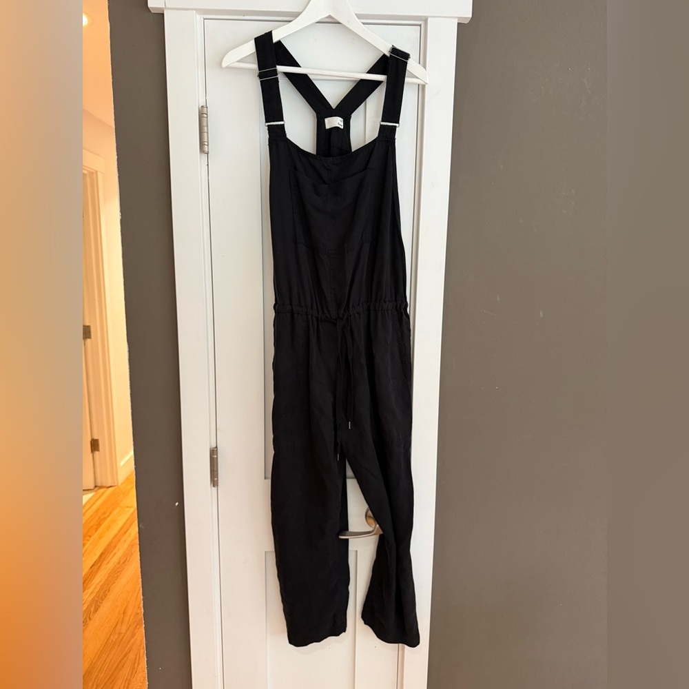 Wilfred Black Sleeveless Jumpsuit Overalls